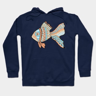 Tropical Beach Goldfish Hoodie